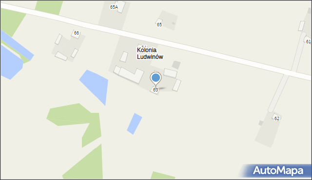 Ludwinów, Ludwinów, 63, mapa Ludwinów