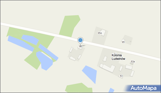 Ludwinów, Ludwinów, 66, mapa Ludwinów