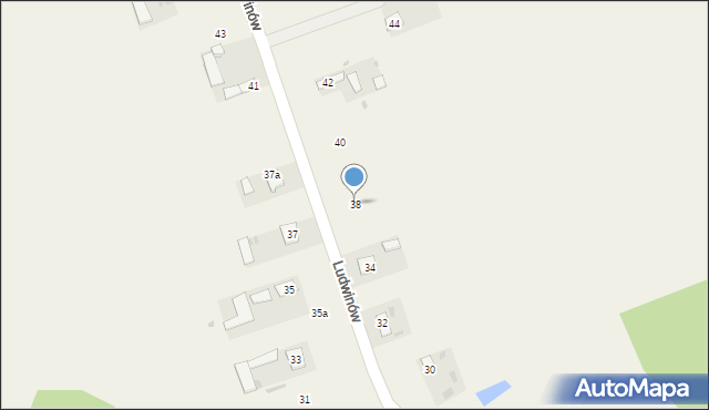 Ludwinów, Ludwinów, 38, mapa Ludwinów
