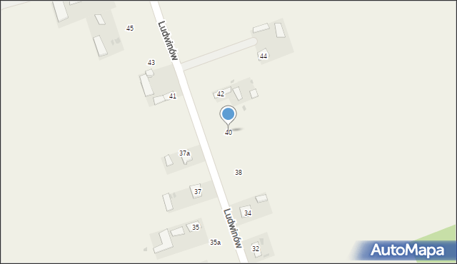 Ludwinów, Ludwinów, 40, mapa Ludwinów