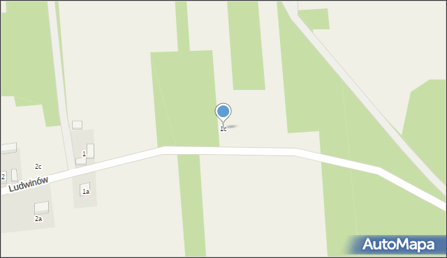Ludwinów, Ludwinów, 1c, mapa Ludwinów