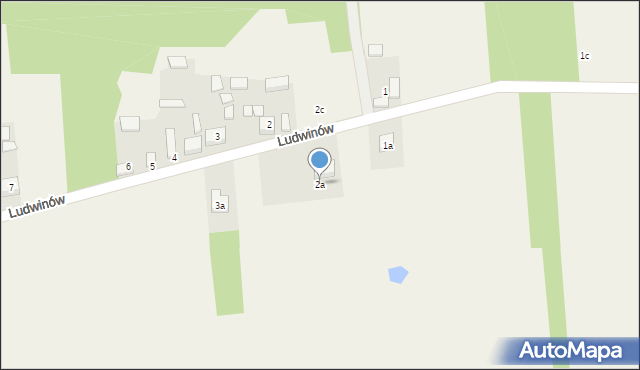 Ludwinów, Ludwinów, 2a, mapa Ludwinów