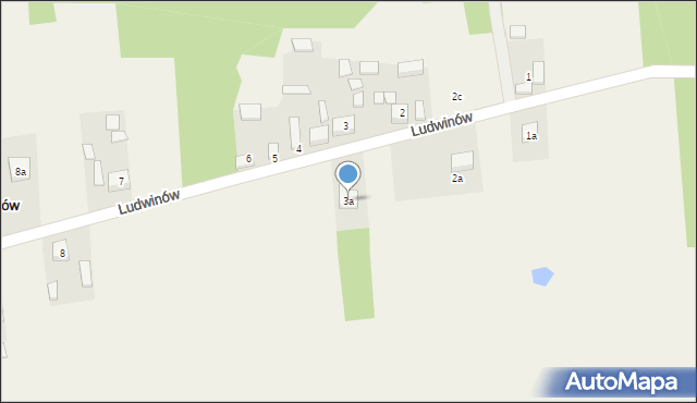 Ludwinów, Ludwinów, 3a, mapa Ludwinów