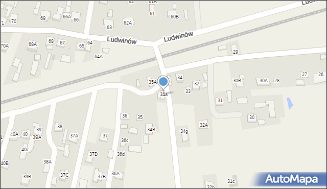 Ludwinów, Ludwinów, 34a, mapa Ludwinów