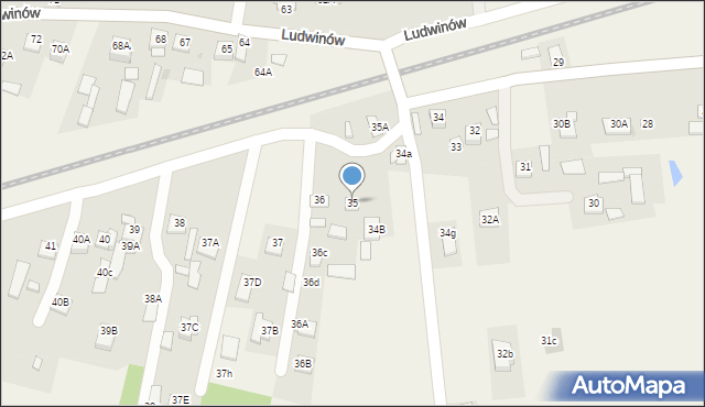 Ludwinów, Ludwinów, 35, mapa Ludwinów