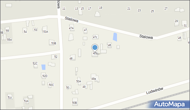 Ludwinów, Ludwinów, 47d, mapa Ludwinów