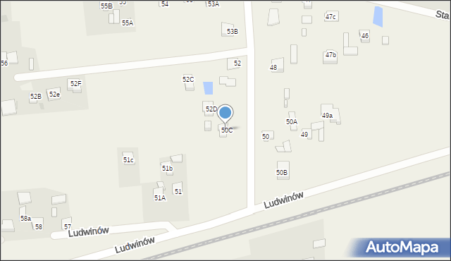 Ludwinów, Ludwinów, 50C, mapa Ludwinów