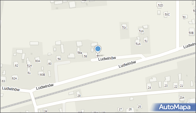Ludwinów, Ludwinów, 57, mapa Ludwinów