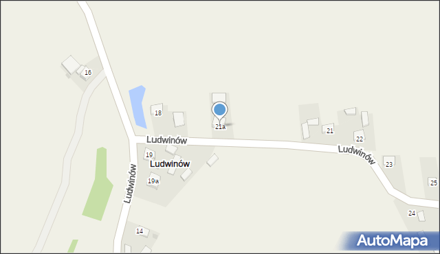 Ludwinów, Ludwinów, 21a, mapa Ludwinów