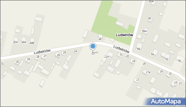 Ludwinów, Ludwinów, 23, mapa Ludwinów