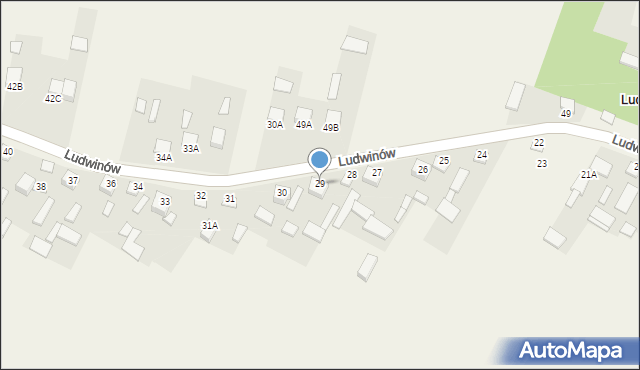 Ludwinów, Ludwinów, 29, mapa Ludwinów