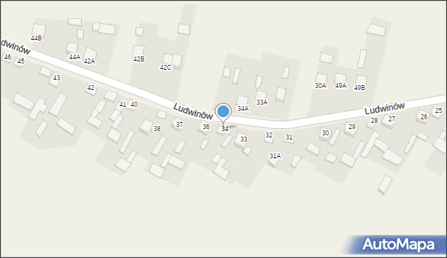 Ludwinów, Ludwinów, 35, mapa Ludwinów
