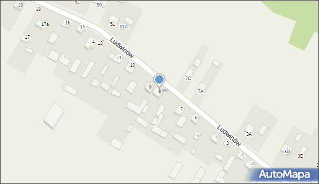 Ludwinów, Ludwinów, 8, mapa Ludwinów