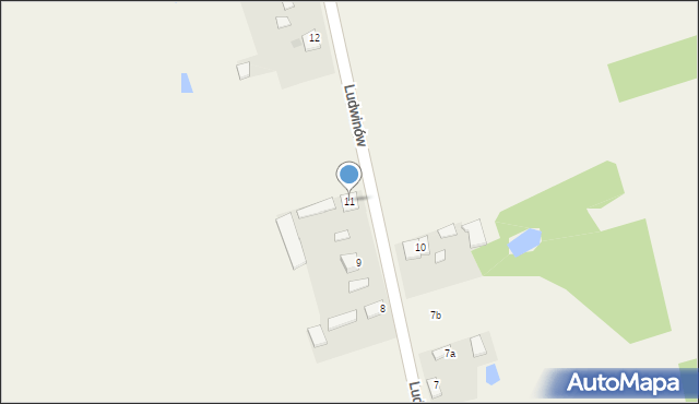 Ludwinów, Ludwinów, 11, mapa Ludwinów