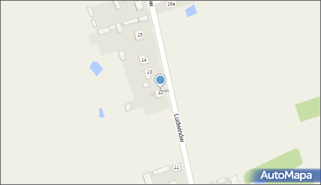 Ludwinów, Ludwinów, 12, mapa Ludwinów