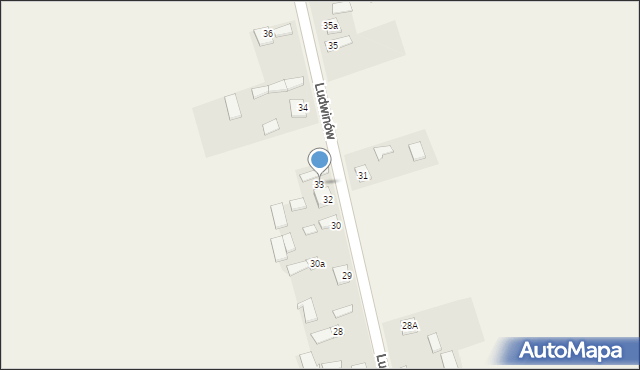 Ludwinów, Ludwinów, 33, mapa Ludwinów
