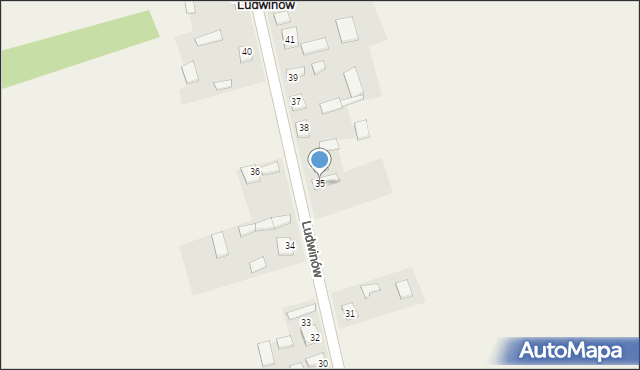 Ludwinów, Ludwinów, 35, mapa Ludwinów