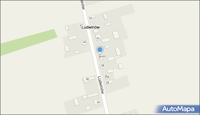 Ludwinów, Ludwinów, 37, mapa Ludwinów