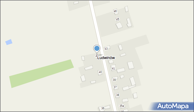 Ludwinów, Ludwinów, 42, mapa Ludwinów