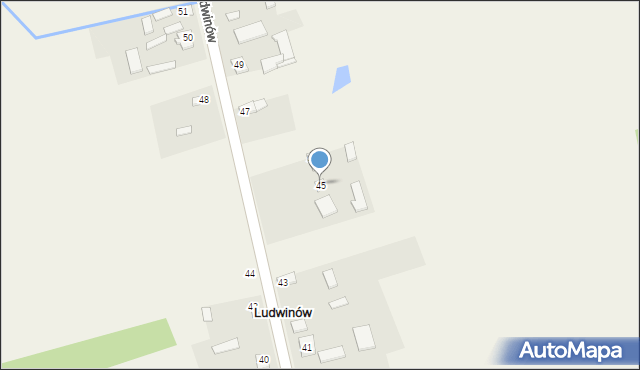 Ludwinów, Ludwinów, 45, mapa Ludwinów