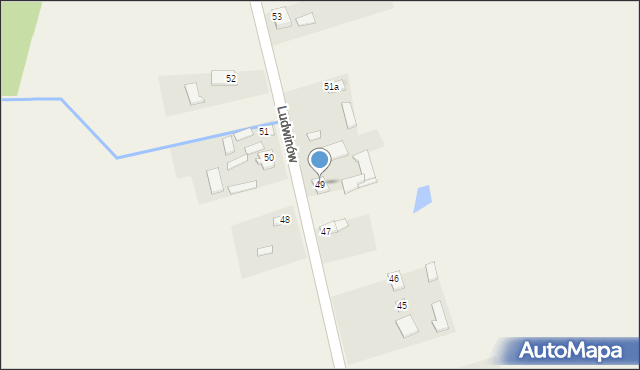 Ludwinów, Ludwinów, 49, mapa Ludwinów