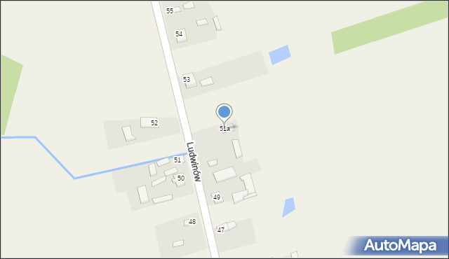 Ludwinów, Ludwinów, 51a, mapa Ludwinów
