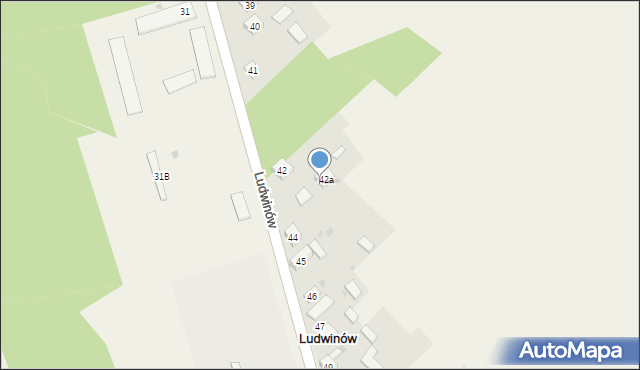Ludwinów, Ludwinów, 43, mapa Ludwinów