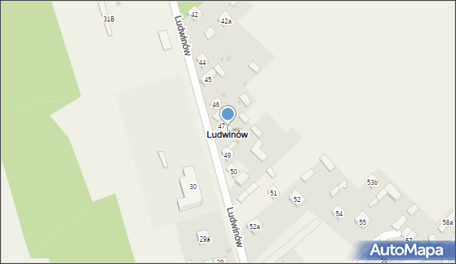 Ludwinów, Ludwinów, 48, mapa Ludwinów