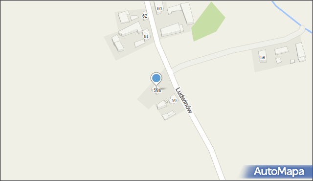 Ludwinów, Ludwinów, 59a, mapa Ludwinów