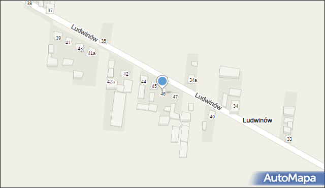 Ludwinów, Ludwinów, 46, mapa Ludwinów