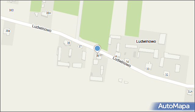 Ludwinowo, Ludwinowo, 36, mapa Ludwinowo
