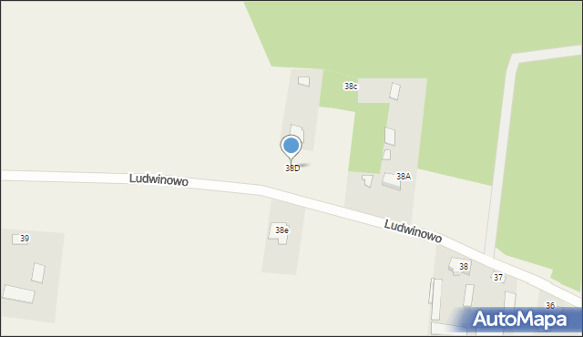 Ludwinowo, Ludwinowo, 38D, mapa Ludwinowo