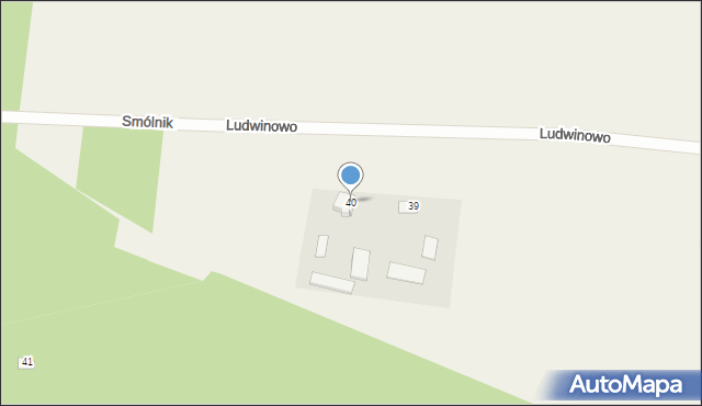 Ludwinowo, Ludwinowo, 40, mapa Ludwinowo