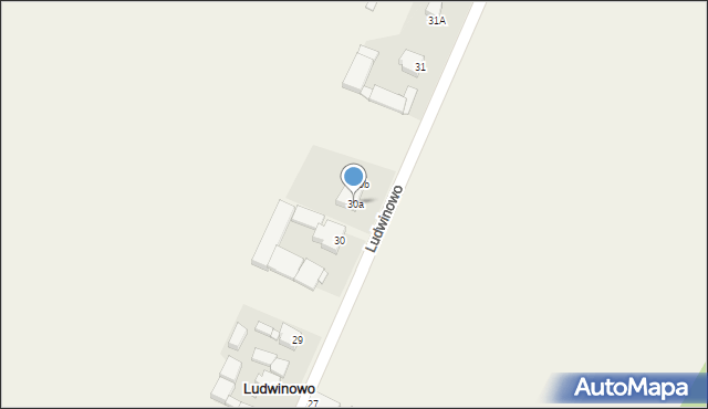 Ludwinowo, Ludwinowo, 30a, mapa Ludwinowo