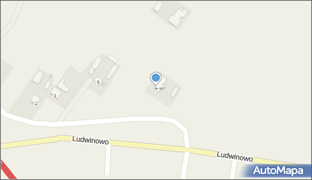 Ludwinowo, Ludwinowo, 7, mapa Ludwinowo