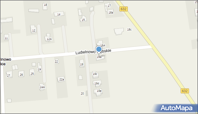 Ludwinowo Dębskie, Ludwinowo Dębskie, 19a, mapa Ludwinowo Dębskie