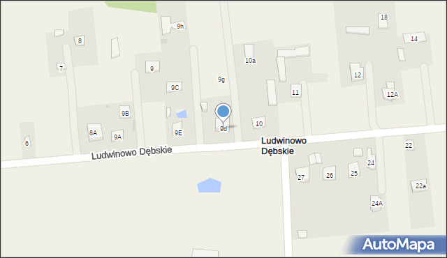 Ludwinowo Dębskie, Ludwinowo Dębskie, 9d, mapa Ludwinowo Dębskie