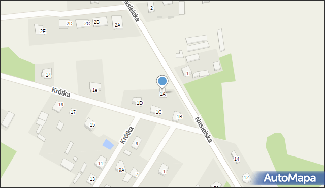 Ludwinowo Zegrzyńskie, Ludwinowo Zegrzyńskie, 1A, mapa Ludwinowo Zegrzyńskie