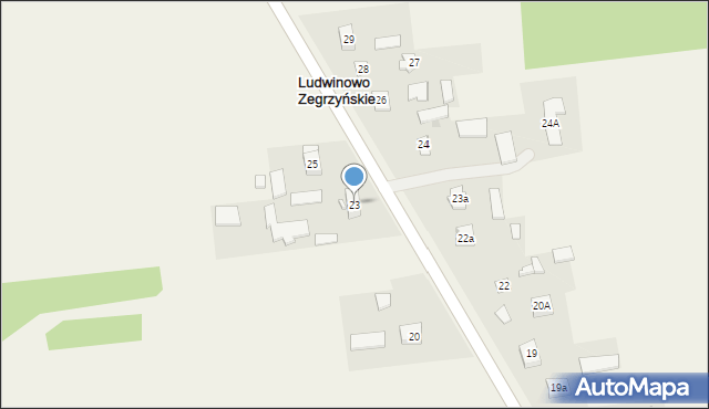 Ludwinowo Zegrzyńskie, Ludwinowo Zegrzyńskie, 23, mapa Ludwinowo Zegrzyńskie