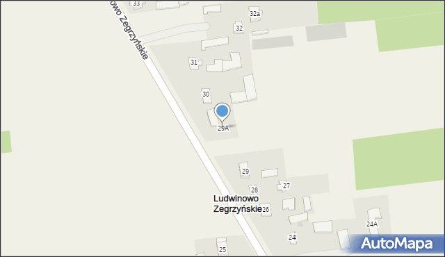 Ludwinowo Zegrzyńskie, Ludwinowo Zegrzyńskie, 29A, mapa Ludwinowo Zegrzyńskie