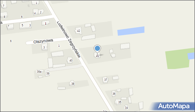 Ludwinowo Zegrzyńskie, Ludwinowo Zegrzyńskie, 41, mapa Ludwinowo Zegrzyńskie