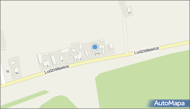 Ludzisławice, Ludzisławice, 1, mapa Ludzisławice