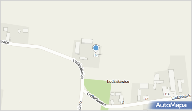 Ludzisławice, Ludzisławice, 14, mapa Ludzisławice