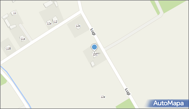 Ługi, Ługi, 12C, mapa Ługi