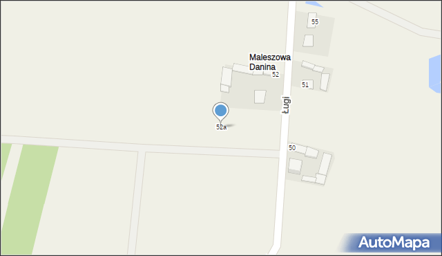 Ługi, Ługi, 52a, mapa Ługi
