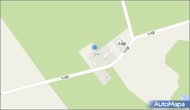 Ługi, Ługi, 3, mapa Ługi