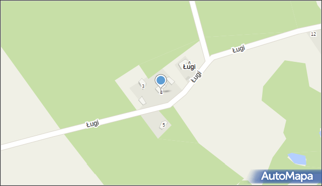 Ługi, Ługi, 4, mapa Ługi