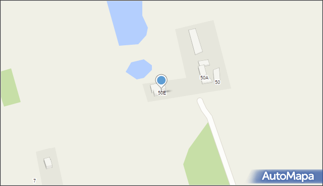 Ługi, Ługi, 50E, mapa Ługi