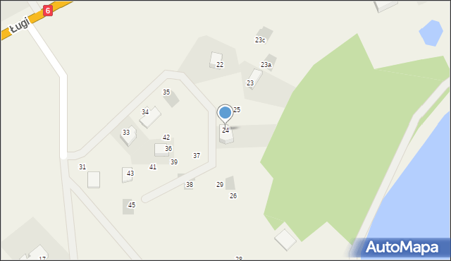 Ługi, Ługi, 24, mapa Ługi