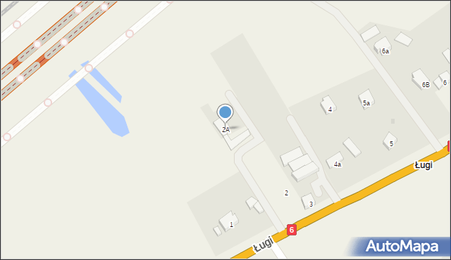Ługi, Ługi, 2A, mapa Ługi